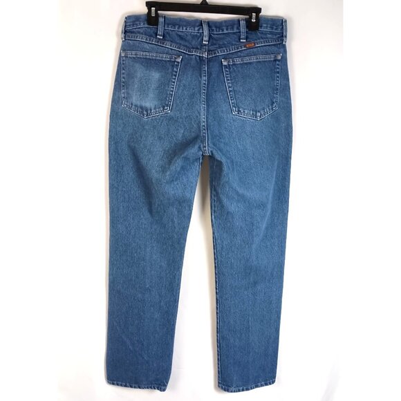 Rustler Men’s Straight Leg Jeans Size 36x34 Blue Denim Classic Fit Excellent - Picture 6 of 7
